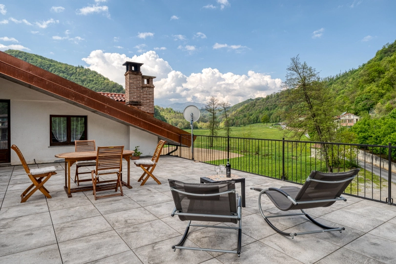 terrazza del bed & breakfast dove ci si può rilassare