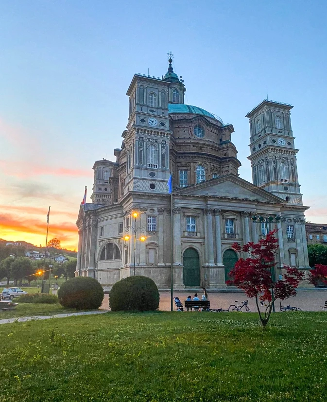 fotografia del santuario di Vicoforte